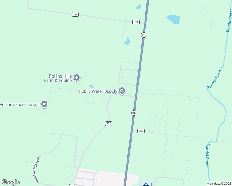 map of restaurants, bars, coffee shops, grocery stores, and more near 244 County Road 325 in Jackson