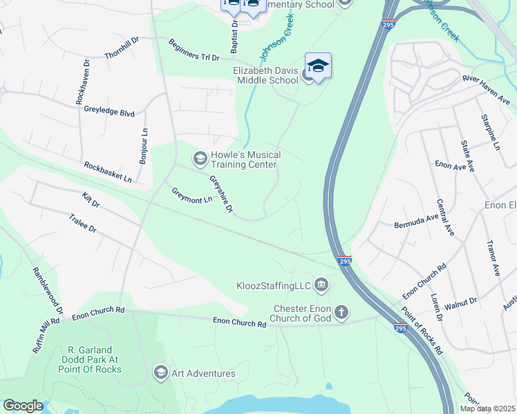 map of restaurants, bars, coffee shops, grocery stores, and more near 14060 Mountshire Lane in Chester