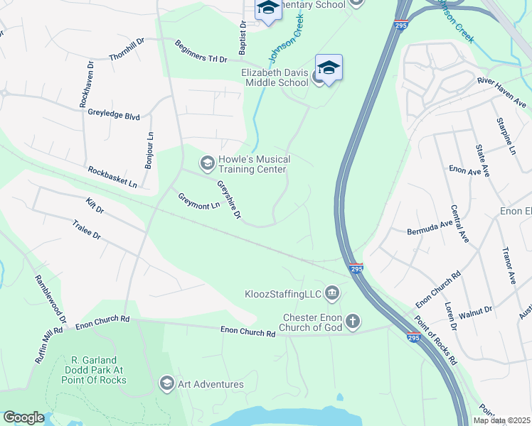 map of restaurants, bars, coffee shops, grocery stores, and more near 14060 Mountshire Lane in Chester