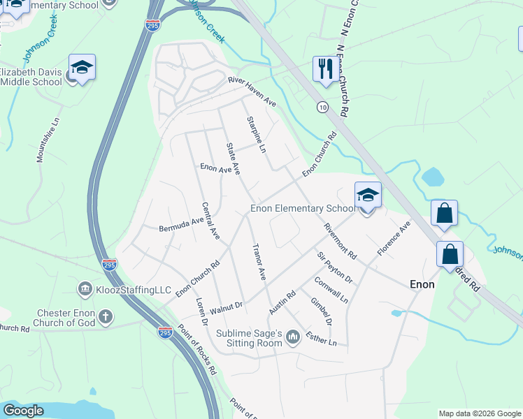 map of restaurants, bars, coffee shops, grocery stores, and more near in Chesterfield County