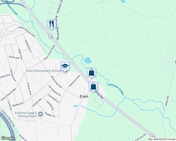 map of restaurants, bars, coffee shops, grocery stores, and more near 2100 East Hundred Road in Chester