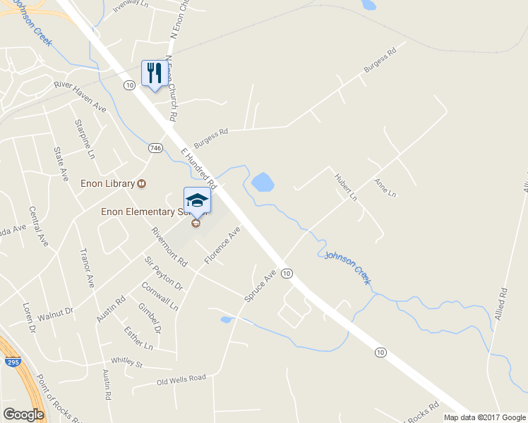 map of restaurants, bars, coffee shops, grocery stores, and more near 2100 East Hundred Road in Chester