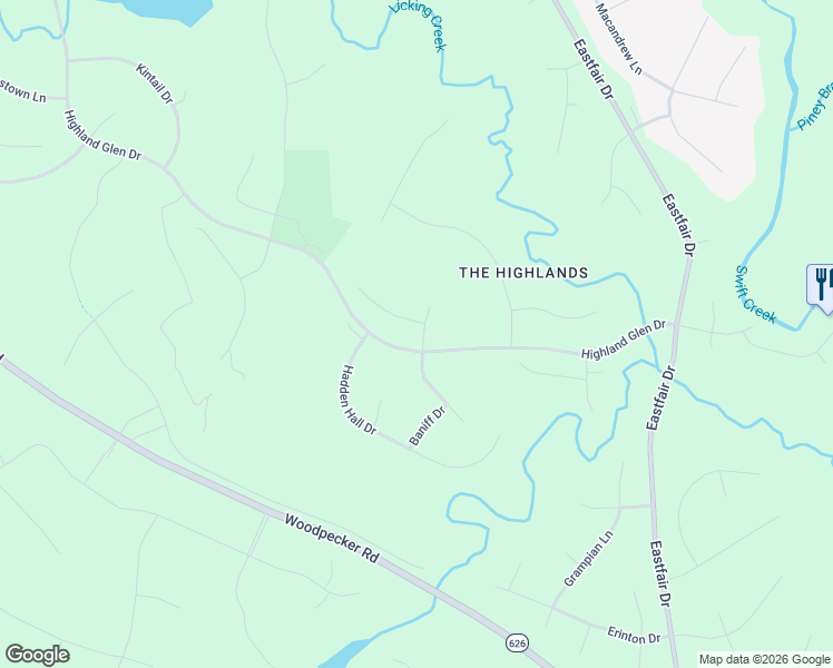 map of restaurants, bars, coffee shops, grocery stores, and more near 8201 Ravenna Terrace in Chesterfield