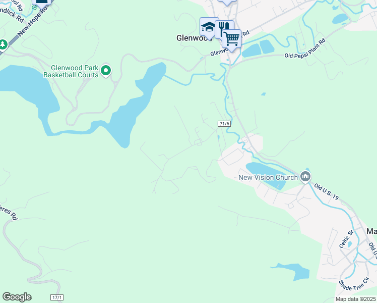 map of restaurants, bars, coffee shops, grocery stores, and more near 400 County Highway 71/6 in Princeton
