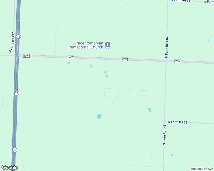 map of restaurants, bars, coffee shops, grocery stores, and more near 2065 West Farm Road 62 in Springfield