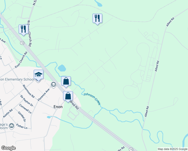 map of restaurants, bars, coffee shops, grocery stores, and more near 14201 Spruce Avenue in Chester