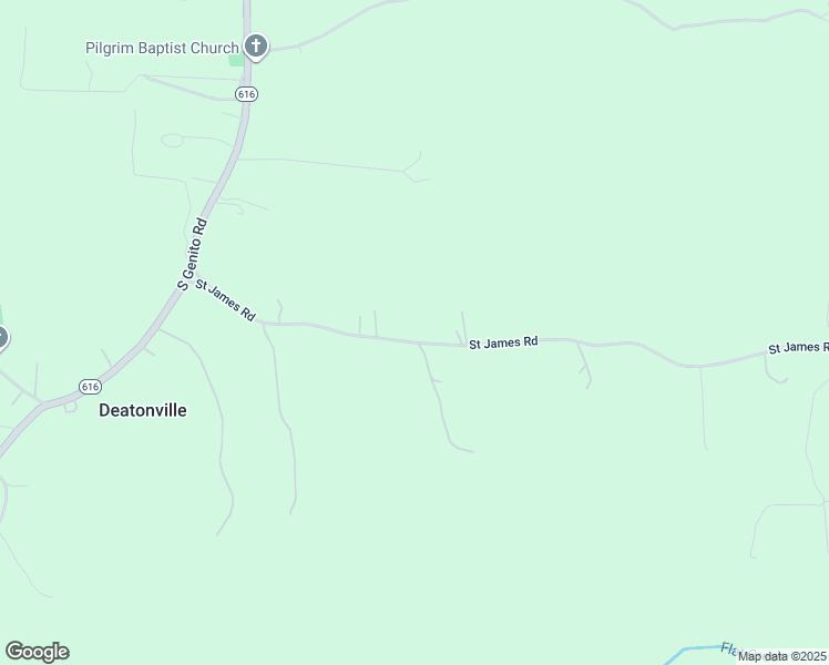 map of restaurants, bars, coffee shops, grocery stores, and more near 24650 Saint James Road in Jetersville