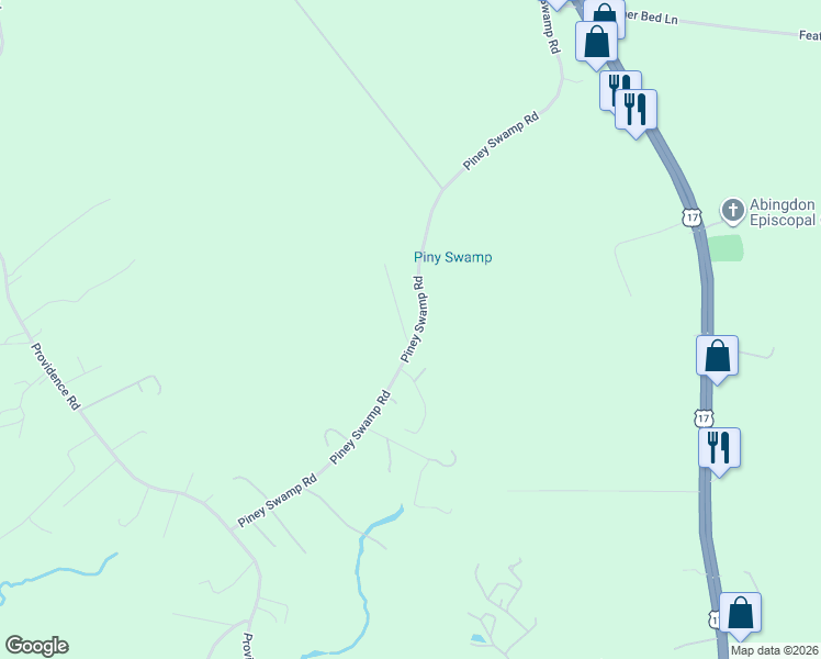 map of restaurants, bars, coffee shops, grocery stores, and more near 4281 Millen Lane in Gloucester County