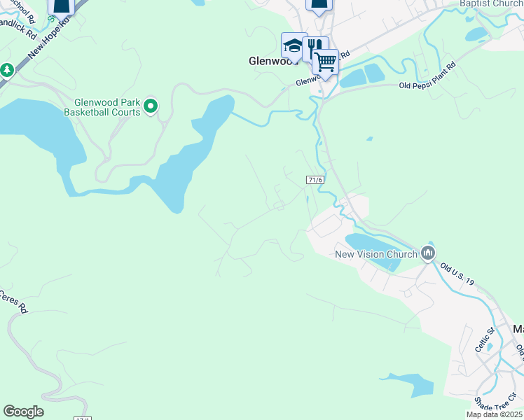map of restaurants, bars, coffee shops, grocery stores, and more near 400 County Highway 71/6 in Princeton