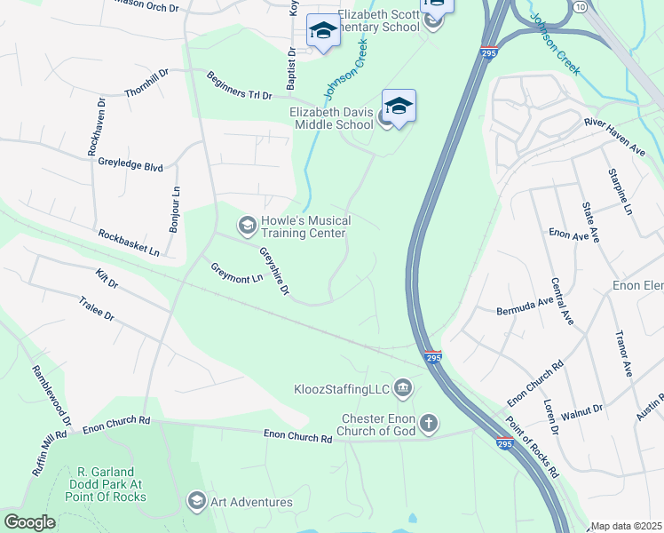 map of restaurants, bars, coffee shops, grocery stores, and more near 14042 Mountshire Lane in Chester