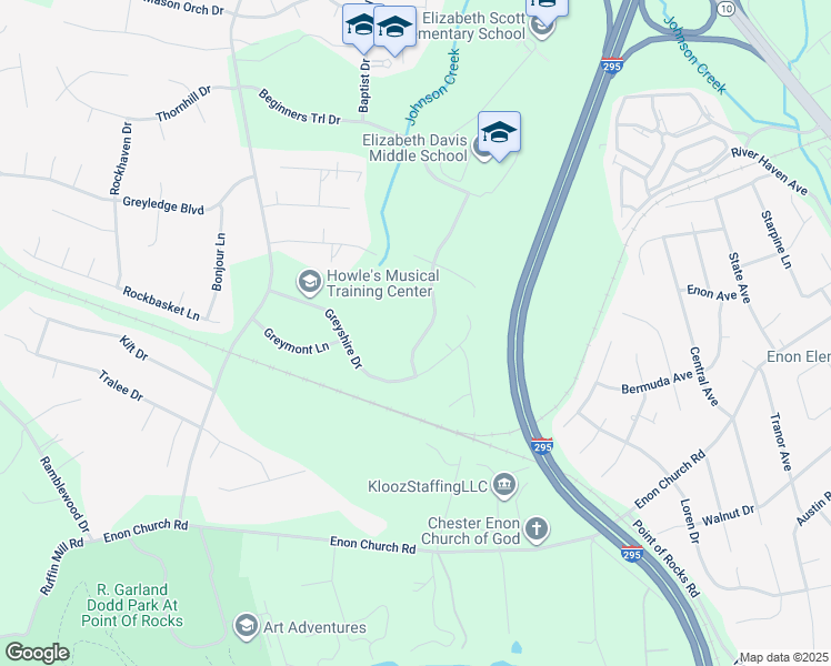 map of restaurants, bars, coffee shops, grocery stores, and more near 14042 Mountshire Lane in Chester