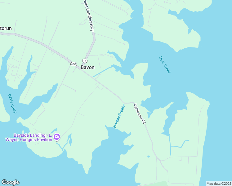 map of restaurants, bars, coffee shops, grocery stores, and more near 962 Lighthouse Road in Bavon