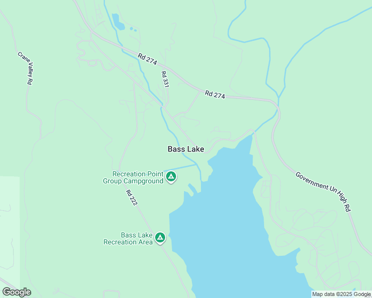 map of restaurants, bars, coffee shops, grocery stores, and more near 40541 Big Pine Trail in Bass Lake