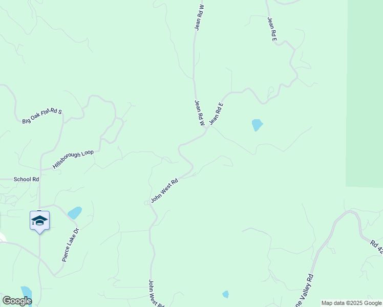 map of restaurants, bars, coffee shops, grocery stores, and more near 40089 John West Road in Oakhurst