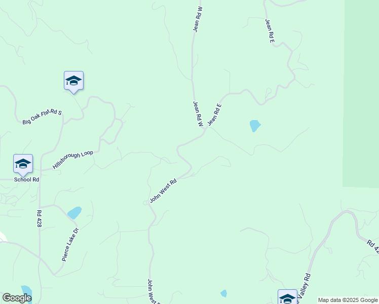 map of restaurants, bars, coffee shops, grocery stores, and more near 40089 John West Road in Oakhurst