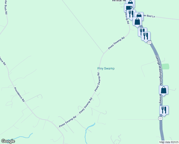 map of restaurants, bars, coffee shops, grocery stores, and more near 4356 Millen Lane in Gloucester County