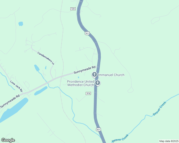 map of restaurants, bars, coffee shops, grocery stores, and more near 4657 Sunnymeade Road in Rustburg