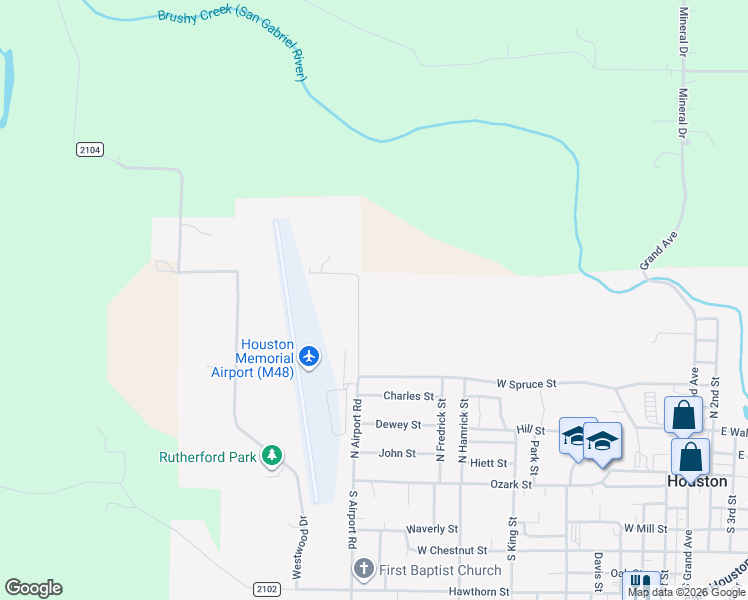 map of restaurants, bars, coffee shops, grocery stores, and more near in Houston