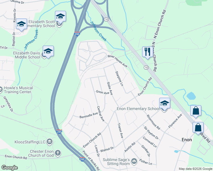 map of restaurants, bars, coffee shops, grocery stores, and more near 14129 State Avenue in Chester