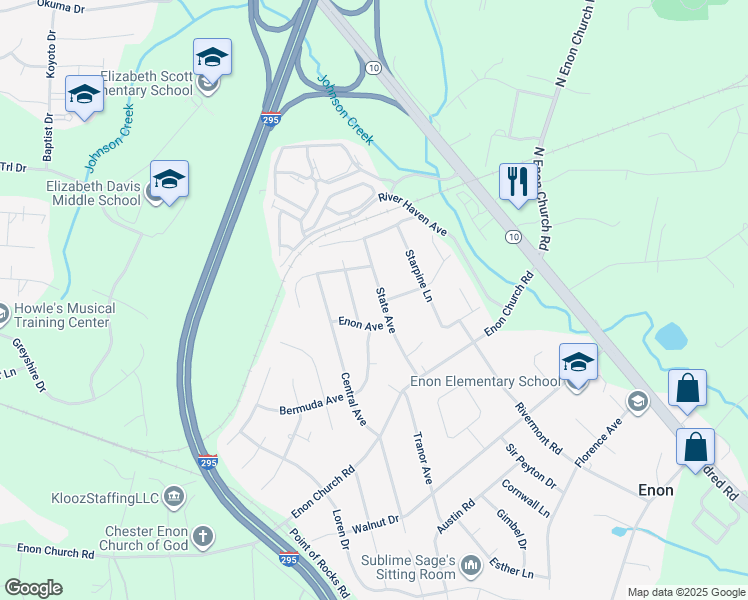map of restaurants, bars, coffee shops, grocery stores, and more near 14116 State Avenue in Chester