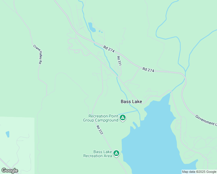 map of restaurants, bars, coffee shops, grocery stores, and more near 40289 Road 222 in Bass Lake