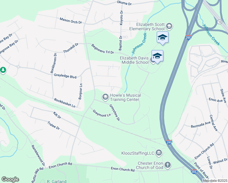 map of restaurants, bars, coffee shops, grocery stores, and more near 14003 Cooperton Circle in Chester