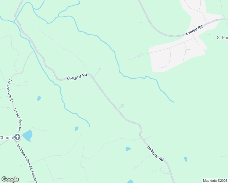 map of restaurants, bars, coffee shops, grocery stores, and more near 3471 Bellevue Road in Forest