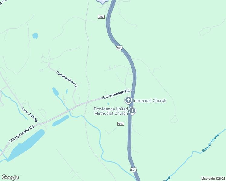 map of restaurants, bars, coffee shops, grocery stores, and more near 4550 Sunnymeade Road in Lynchburg
