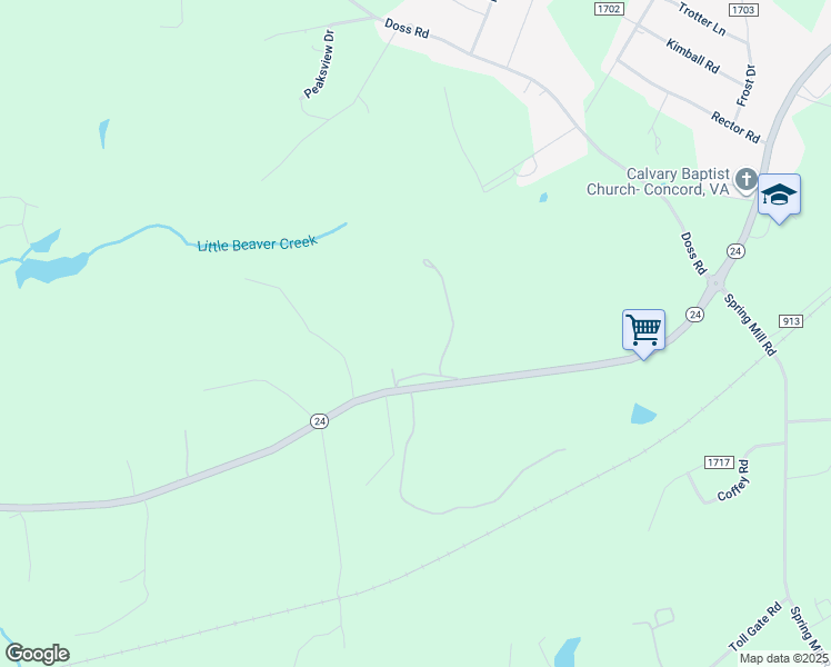 map of restaurants, bars, coffee shops, grocery stores, and more near 132 Virginia Circle in Concord