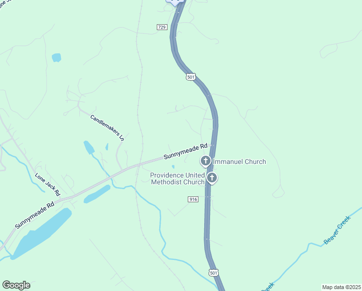 map of restaurants, bars, coffee shops, grocery stores, and more near 4550 Sunnymeade Road in Lynchburg