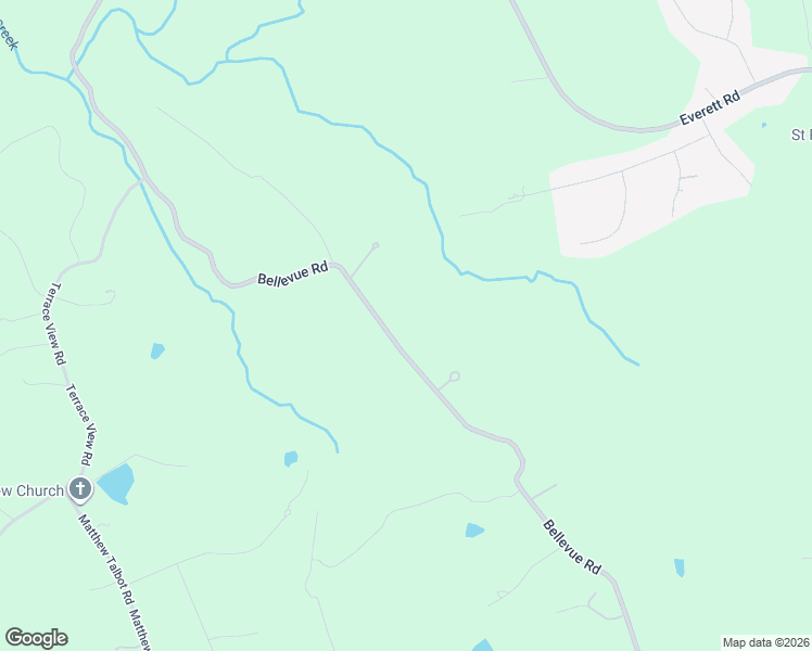 map of restaurants, bars, coffee shops, grocery stores, and more near 3471 Bellevue Road in Forest