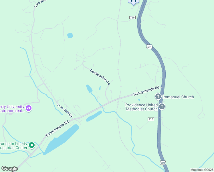 map of restaurants, bars, coffee shops, grocery stores, and more near 164 Candlemakers Lane in Rustburg