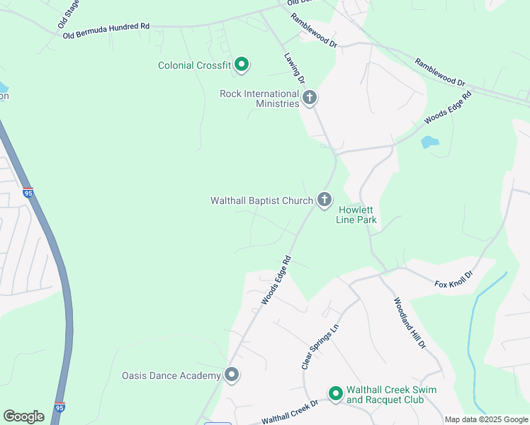 map of restaurants, bars, coffee shops, grocery stores, and more near 1816 Riggers Station Drive in Chesterfield County