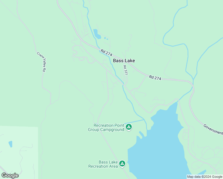 map of restaurants, bars, coffee shops, grocery stores, and more near Road 222 in Bass Lake