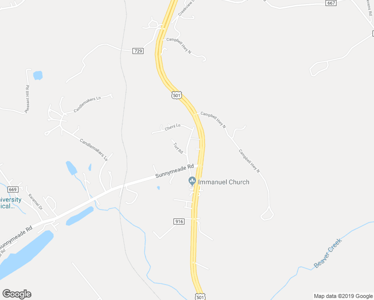 map of restaurants, bars, coffee shops, grocery stores, and more near 183 Turf Road in Lynchburg