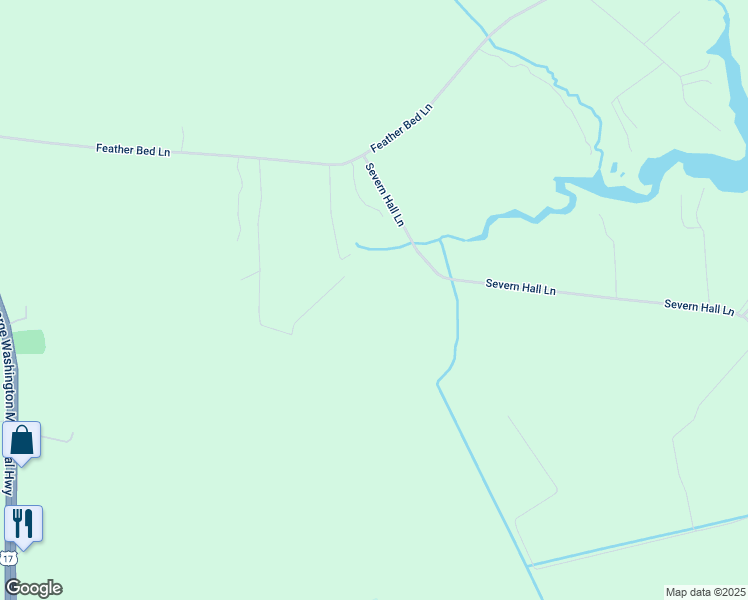 map of restaurants, bars, coffee shops, grocery stores, and more near 4274 South Outapocket Lane in Gloucester