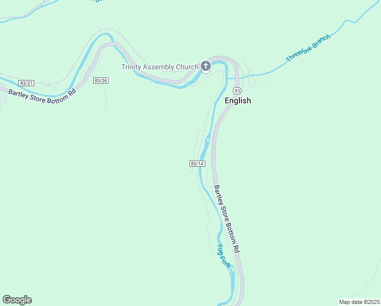 map of restaurants, bars, coffee shops, grocery stores, and more near Flat Top Road in Raysal