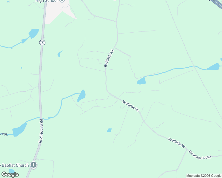 map of restaurants, bars, coffee shops, grocery stores, and more near 1004 Redfields Road in Appomattox