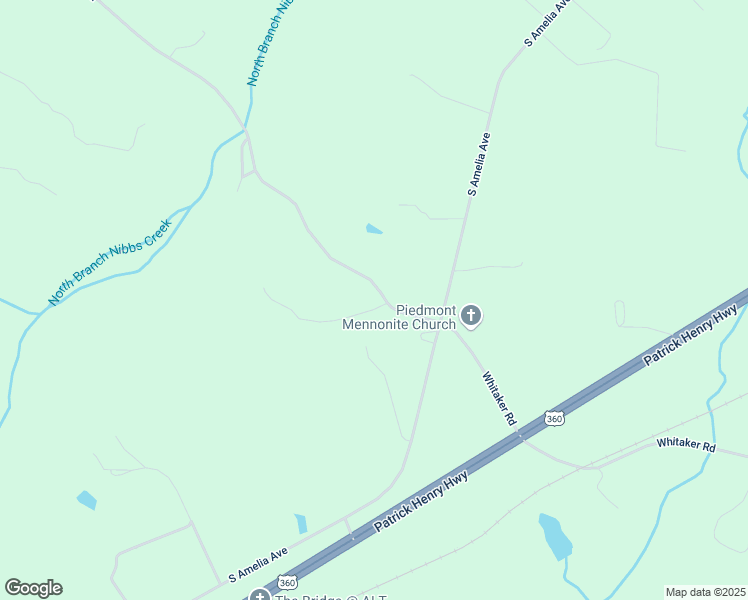 map of restaurants, bars, coffee shops, grocery stores, and more near 18511 Harrisons Road in Amelia Court House