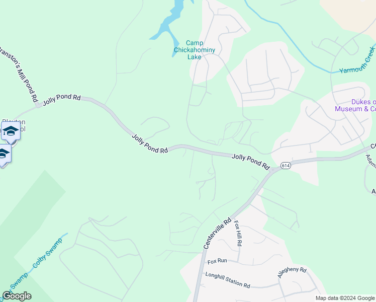 map of restaurants, bars, coffee shops, grocery stores, and more near 202 Jolly Pond Road in Williamsburg