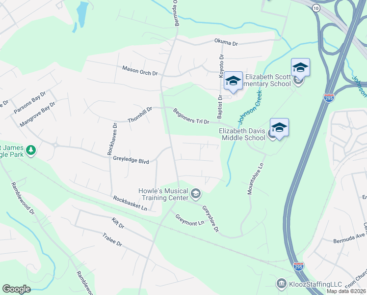 map of restaurants, bars, coffee shops, grocery stores, and more near 502 Rothschild Drive in Chester
