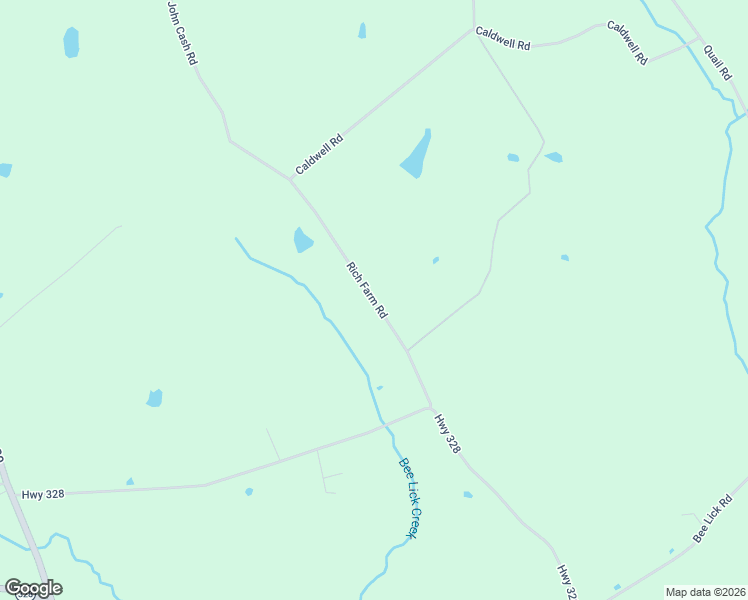 map of restaurants, bars, coffee shops, grocery stores, and more near Shirley Caldwell Road in Brodhead