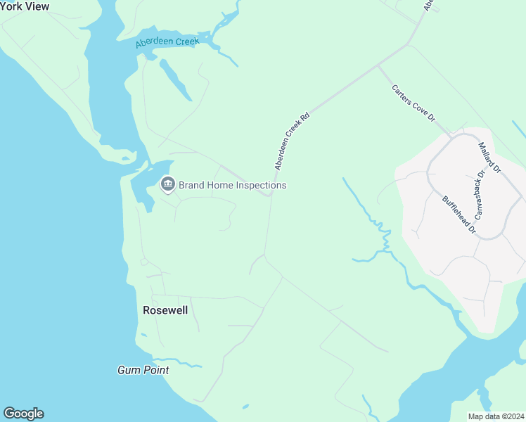 map of restaurants, bars, coffee shops, grocery stores, and more near 4434 Rosewell Plantation Road in Gloucester