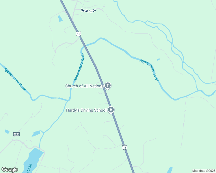map of restaurants, bars, coffee shops, grocery stores, and more near 1360 Sheppards Road in Farmville