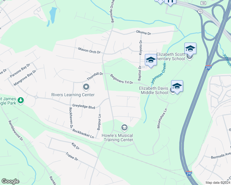 map of restaurants, bars, coffee shops, grocery stores, and more near 502 Wellshire Place in Chester
