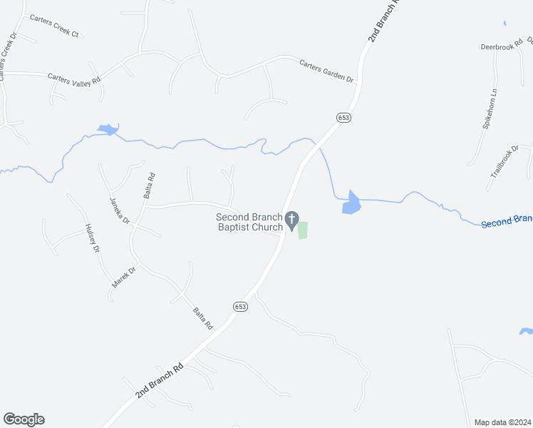 map of restaurants, bars, coffee shops, grocery stores, and more near 12212 2nd Branch Road in Chesterfield