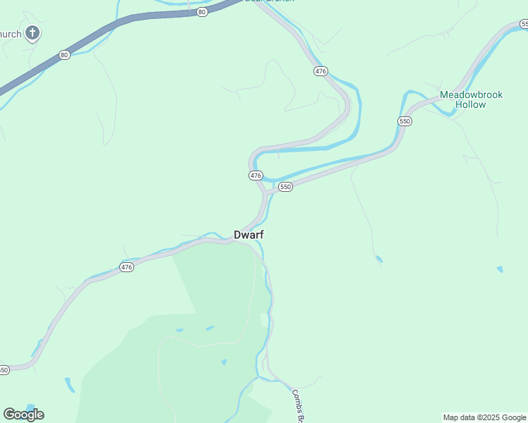 map of restaurants, bars, coffee shops, grocery stores, and more near in Dwarf