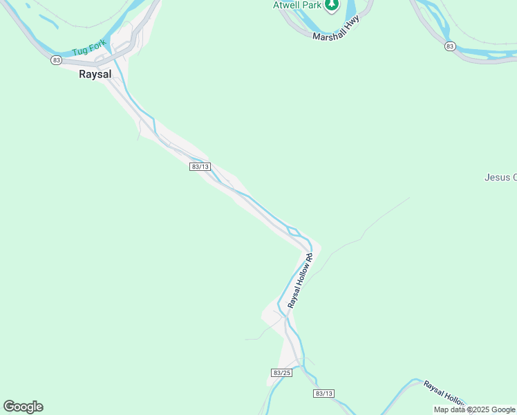 map of restaurants, bars, coffee shops, grocery stores, and more near Raysal Hollow Road in McDowell