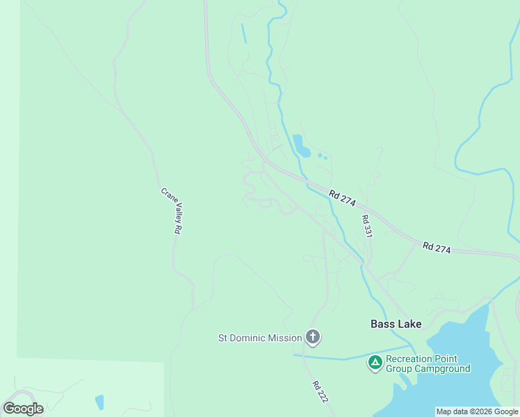 map of restaurants, bars, coffee shops, grocery stores, and more near 50830 Smoke Tree Trail in Bass Lake