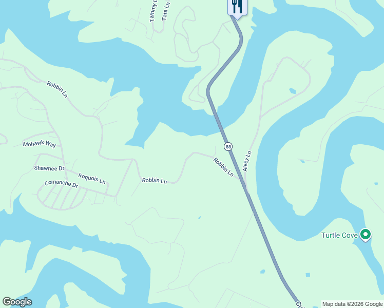 map of restaurants, bars, coffee shops, grocery stores, and more near 259 Robbin Lane in Cub Run